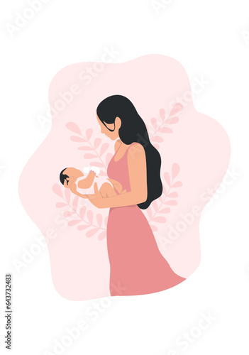 Mother Holding Her Newborn Baby