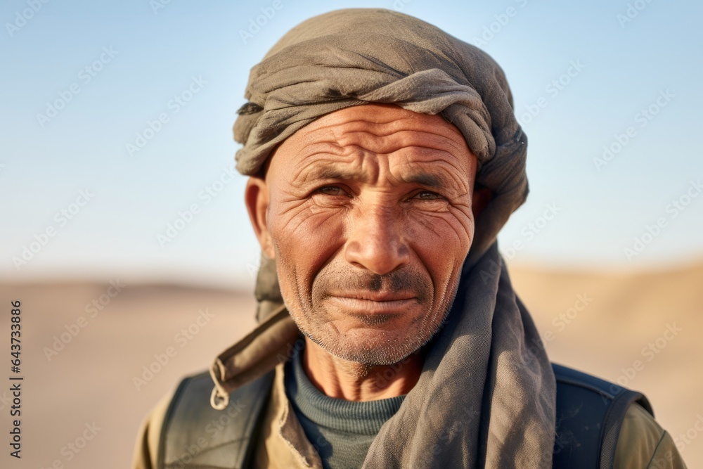 Close-up portrait photography of a jovial mature man wearing a trendy beanie at the darvaza gas crater in derweze turkmenistan. With generative AI technology Close-up portrait photography of a jovial mature man wearing a trendy beanie at the darvaza gas crater in derweze turkmenistan. With generative AI technology