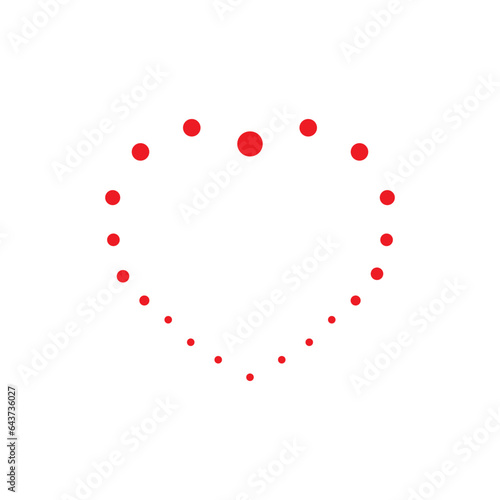 Heart sign with red peas