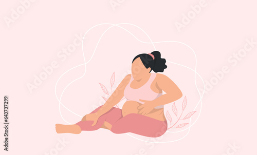 pregnant woman with leg cramps