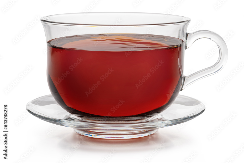 Cup of black tea on white background. File contains clipping path. Cup of black tea on white background. File contains clipping path.