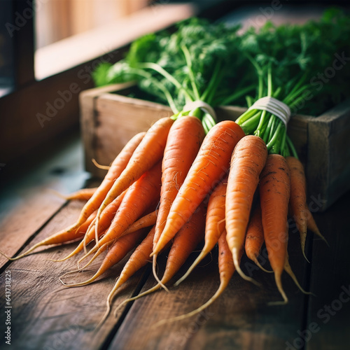 fresh carrots bunch.Ripe fresh carrots as background,
