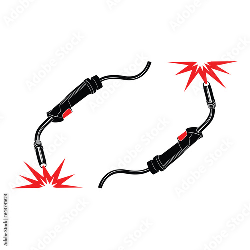 welding logo template, welding logo element, welding vector illustration