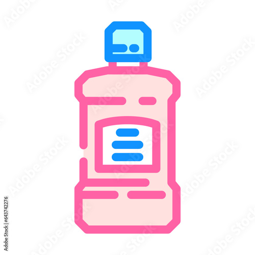 mouthwash hygiene color icon vector. mouthwash hygiene sign. isolated symbol illustration