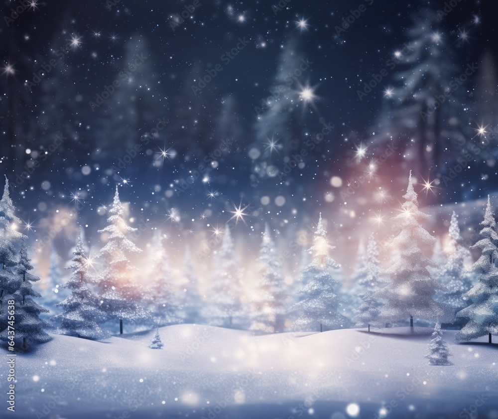 Winter background with fir trees and snow Winter background with fir trees and snow