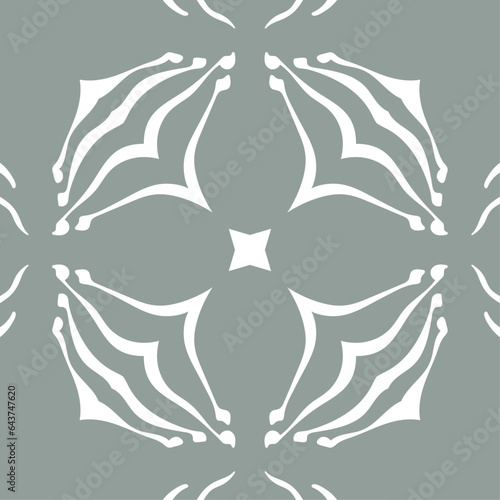 Abstract Geometric Mosaic Aesthetics: Inorganic Elegance