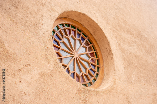 exterior window of Dowlatabad Garden in yazd, iran