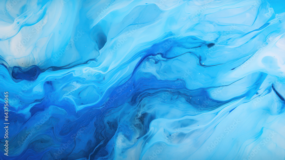 Obraz premium Seamless Blue Ink Marble Pattern