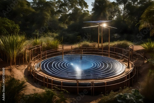 a captivating solar tubewell that redefines ecological harmony photo