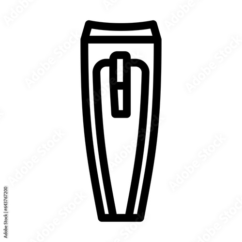 nail clippers hygiene line icon vector. nail clippers hygiene sign. isolated contour symbol black illustration