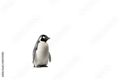Penguin isolated on transparent background, Generative AI