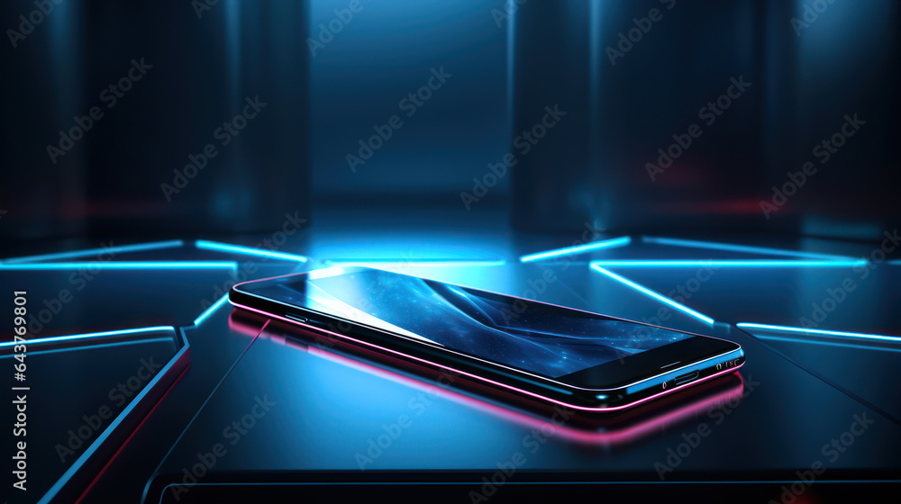 Futuristic Smart Cellphone, Generative AI