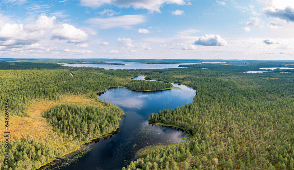landscape with lake