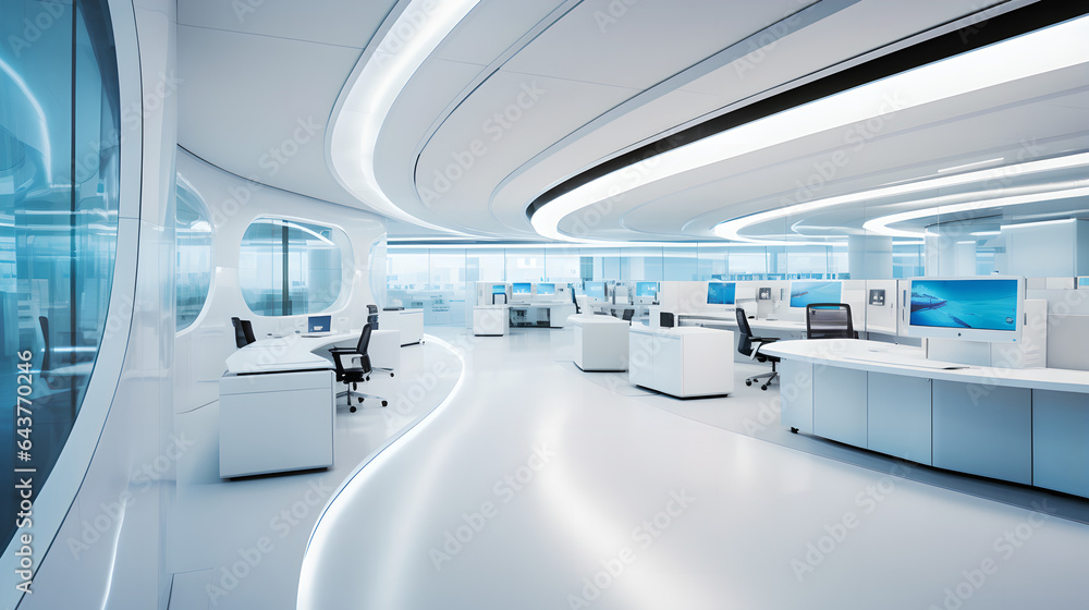 Stark Contrast: Office Spaces from Now to the Future - Generative Art Stark Contrast: Office Spaces from Now to the Future - Generative Art