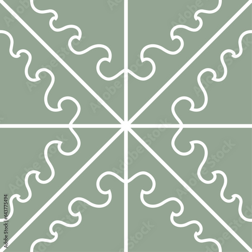 Sophisticated Geometric Abstraction: Inorganic Mosaic Artistry