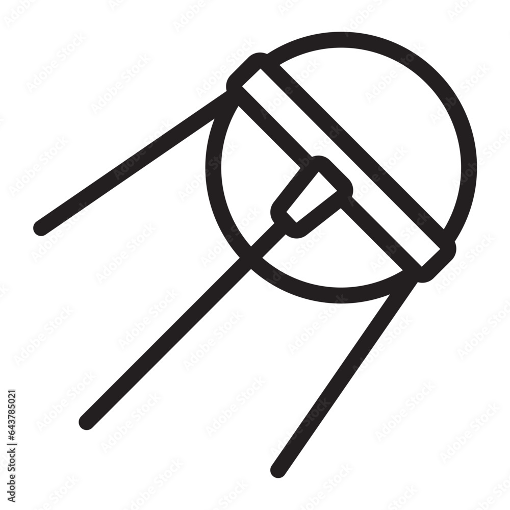 sputnik line icon sputnik line icon