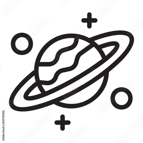 saturn line icon