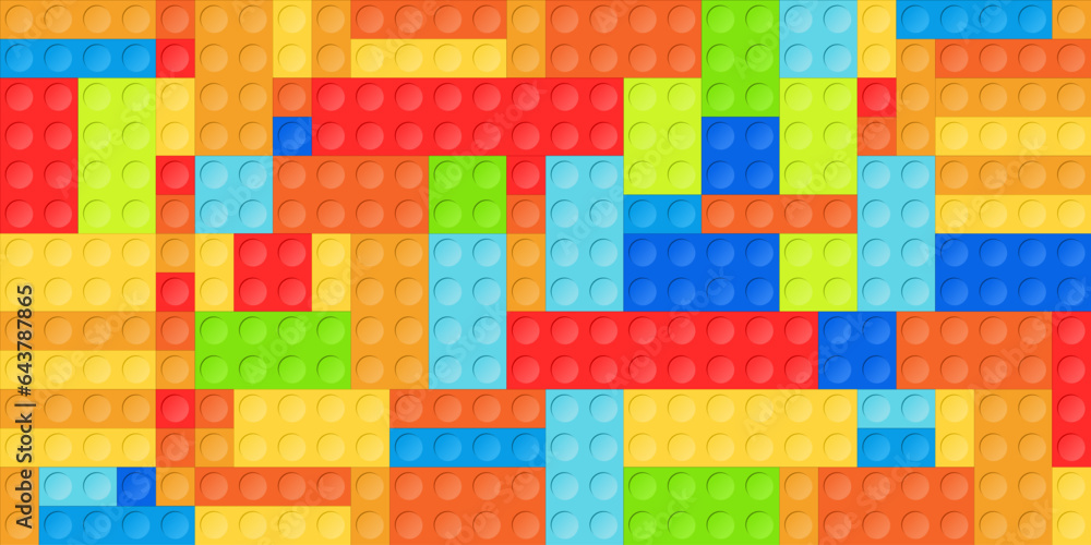 Toy blocks seamless vector texture Toy blocks seamless vector texture
