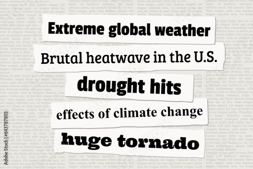 Extreme weather events and climate change