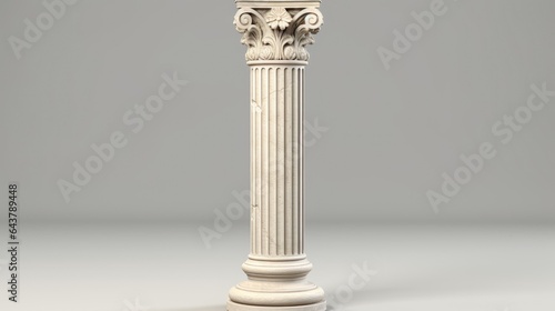 ancient greek vintage columns isolated