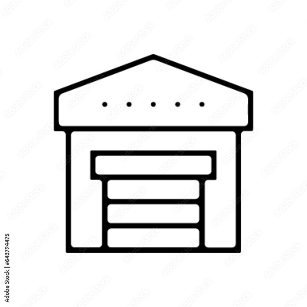 Pictogramme icones et logo entrepot logistique trace Pictogramme icones et logo entrepot logistique trace