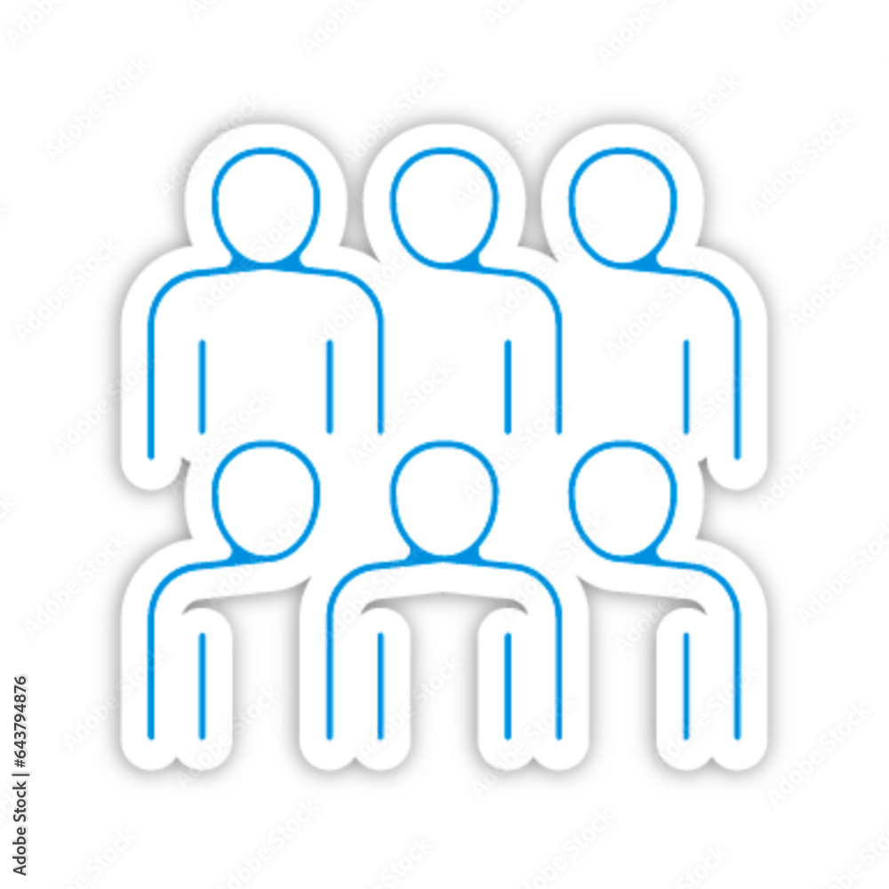 Pictogramme icones et logo groupe travail trace fin bleu relief Pictogramme icones et logo groupe travail trace fin bleu relief