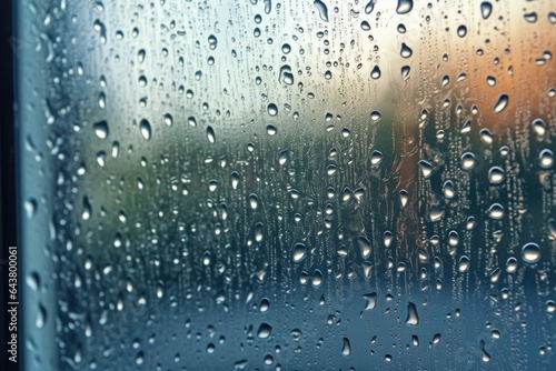 water droplets on window with streak-free finish