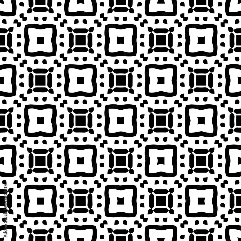 White background with black pattern. Seamless texture for fashion, textile design, on wall paper, wrapping paper, fabrics and home decor. Simple repeat pattern. White background with black pattern. Seamless texture for fashion, textile design, on wall paper, wrapping paper, fabrics and home decor. Simple repeat pattern.