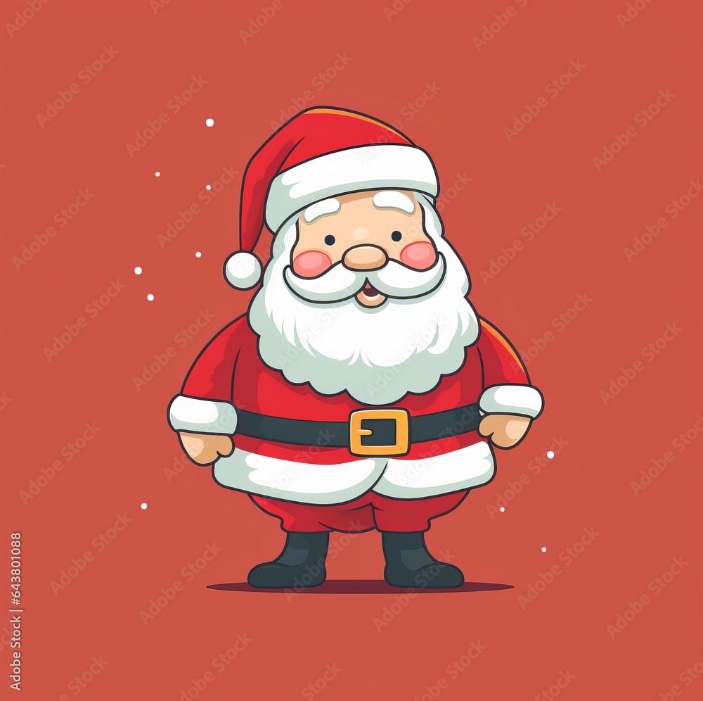 Christmas Santa Claus mascote cartoon style Christmas Santa Claus mascote cartoon style