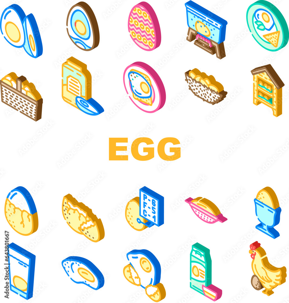 chicken egg farm brown icons set vector. hen organic, poultry food, easter chick, basket nest, isolated, product cooking chicken egg farm brown isometric sign illustrations chicken egg farm brown icons set vector. hen organic, poultry food, easter chick, basket nest, isolated, product cooking chicken egg farm brown isometric sign illustrations