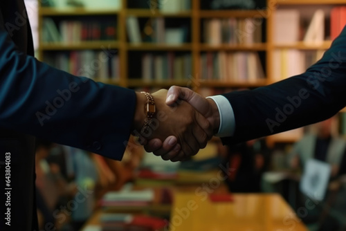 handshake in the office  