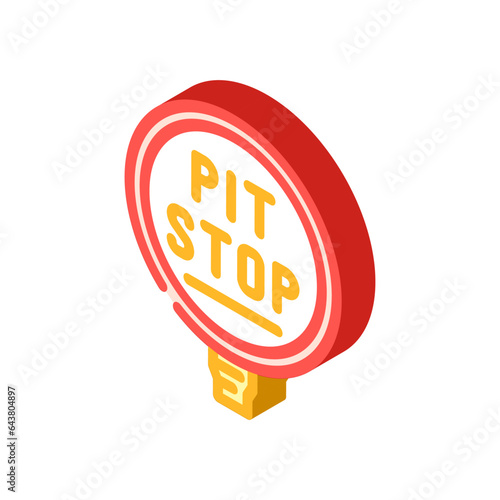 pit stop vehicle speed auto isometric icon vector. pit stop vehicle speed auto sign. isolated symbol illustration