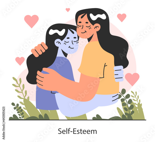Self-esteem. Deep understanding and acceptance of own personality.