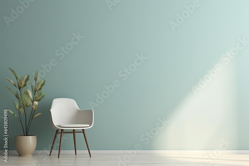 Modern interior with mockup background wall and beautiful decoration.