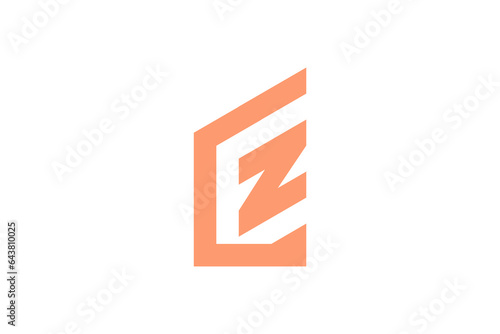 letter cz logo design vector premium