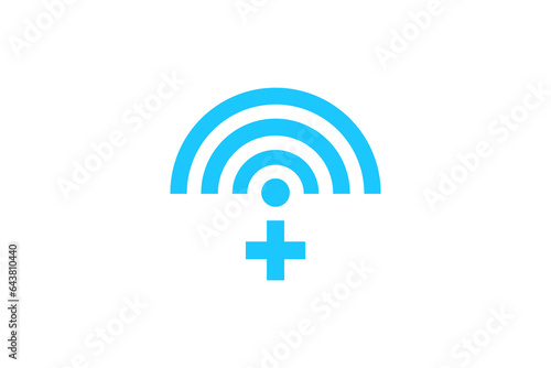 medical signal logo vector sign template 