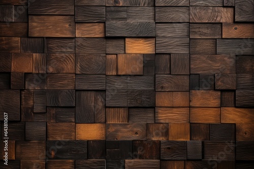 Natural dark wood texture background. Old grunge wooden wall. Abstract texture for furniture  office and home Interior