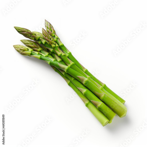 Photo of Asparagus isolated on a white background