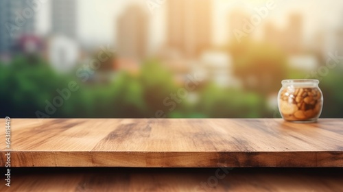 Background with wooden planks for product placement