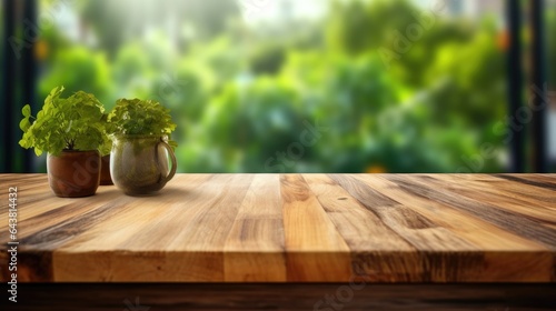 Background with wooden planks for product placement