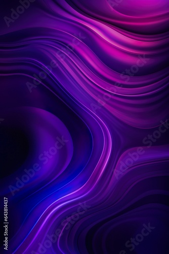 Abstract purple Background, Color Design with Vector Ripples on a Dark Background | Generative AI