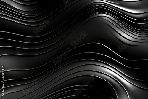 Abstract silver Background  Color Design with Vector Ripples on a Dark Background   Generative AI