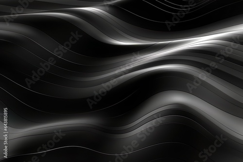 Abstract silver Background, Color Design with Vector Ripples on a Dark Background   Generative AI © Kay