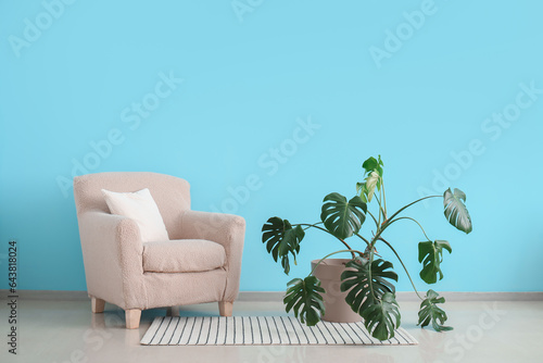 Armchair with Monstera hous...
