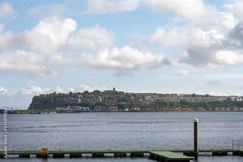 View of Cardiff bay on a summer cloudy afternoon, Wales photo