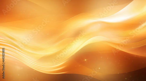 abstract background with golden waves