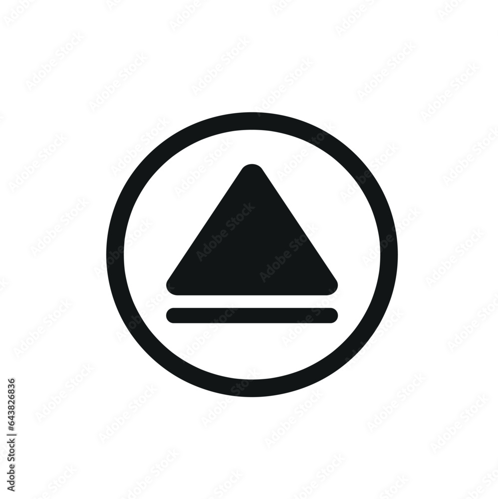the playback line icon is highlighted on a white background, the icon is up, a flat vector illustration the playback line icon is highlighted on a white background, the icon is up, a flat vector illustration