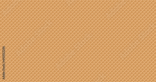 Vector illustration Seamless background pattern texture wafer waffle. Ice cream cone vector texture 