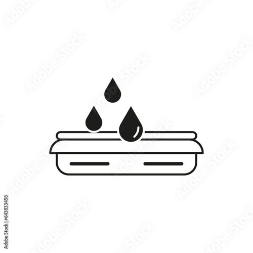 Pet litter icon. Vector illustration. EPS 10.