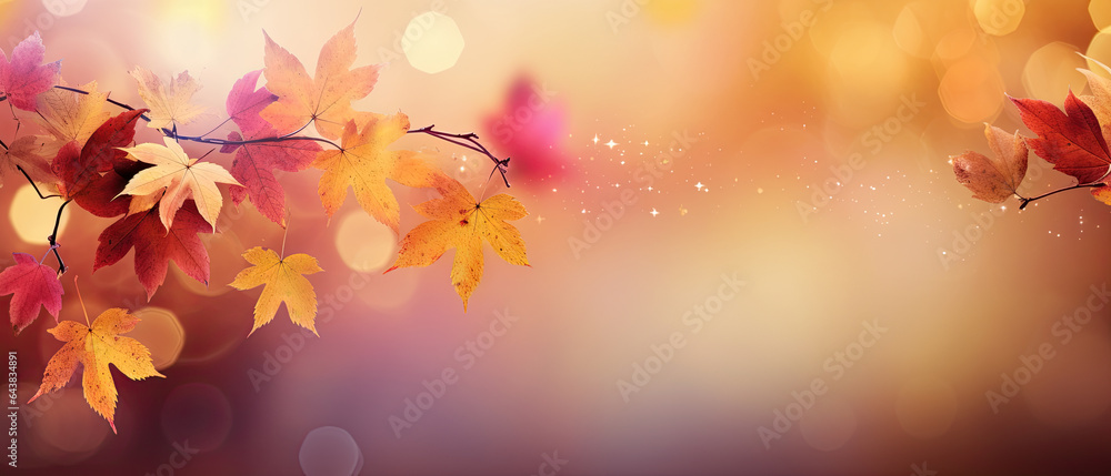 fondo otoñal con hojas en colores otoñales con fondo desenfocado y bokeh fondo otoñal con hojas en colores otoñales con fondo desenfocado y bokeh